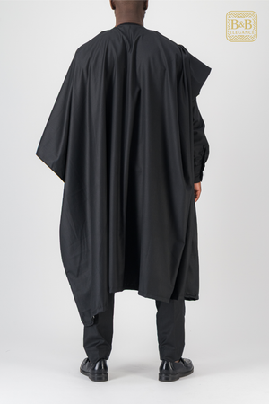 ensemble africain homme 3 pièces noir vert doré brodé fait main sur mesure - tenue cérémonie mariage